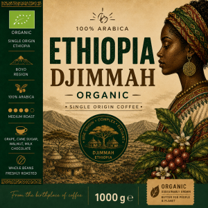 Kawa  Etiopia Djimmah Organic  1000 g